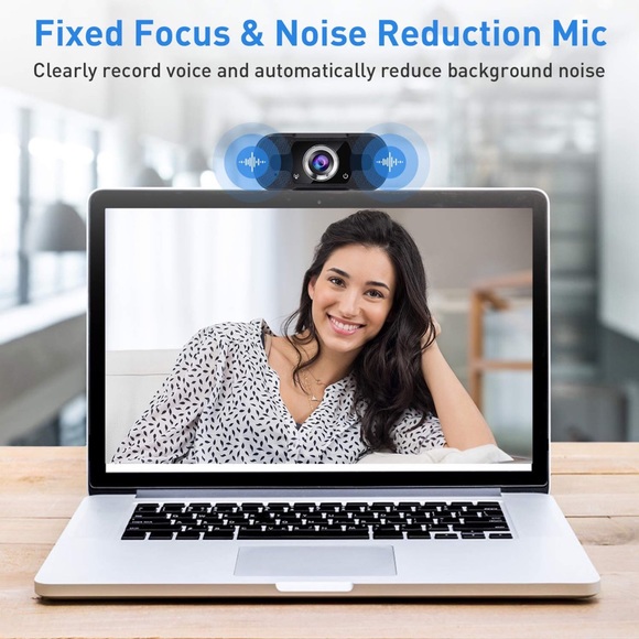 HD Webcam Microphone Streaming USB PC Laptop Webcam Plug and Play Web Camera - Picture 4 of 6